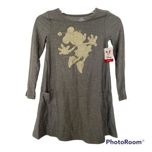 NWT Disney Grey Sparkly Dress with Minnie